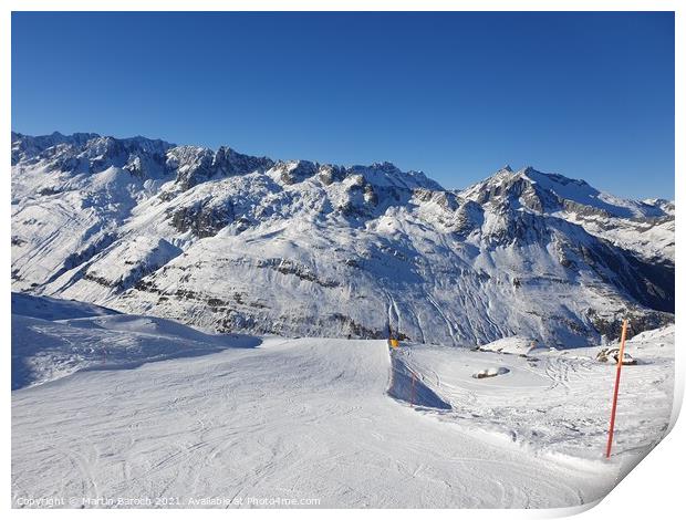 On the Sun Slope above Andermatt  Print by Martin Baroch