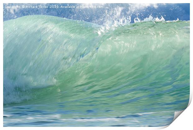 Ocean Wave Print by Richard Taylor
