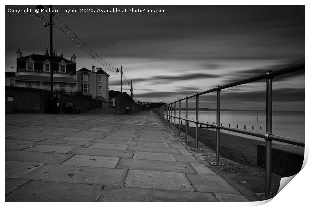 Teignmouth Sea Front Print by Richard Taylor
