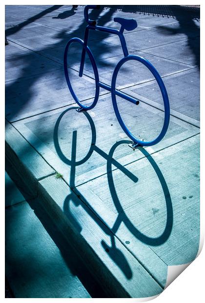 Sidewalk cycle  Print by Steve Taylor