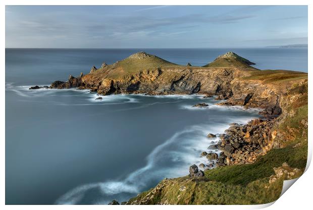 The Rumps, Pentire Point, Cornwall Print by Mick Blakey