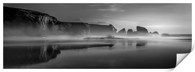 Mystical Seascape,Porthcothan beach, Cornwall Print by Mick Blakey