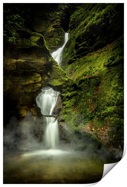 Mystical Waterfall Print by Mick Blakey