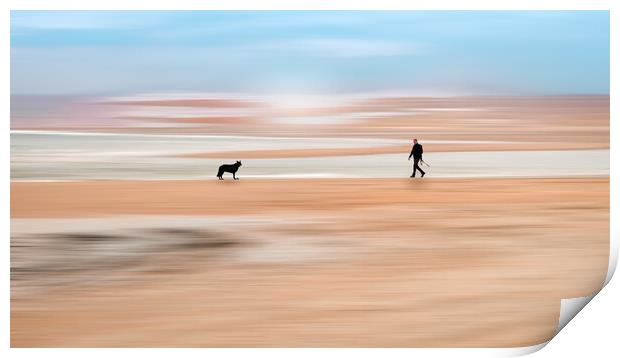 One Man and his Dog Print by Mark Jones