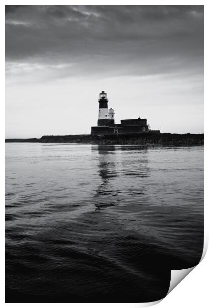 Longstone Lighthouse, Farne Islands, Northumberlan Print by Mark Jones