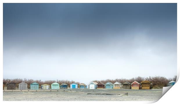 West Wittering Beach Huts Print by Mark Jones