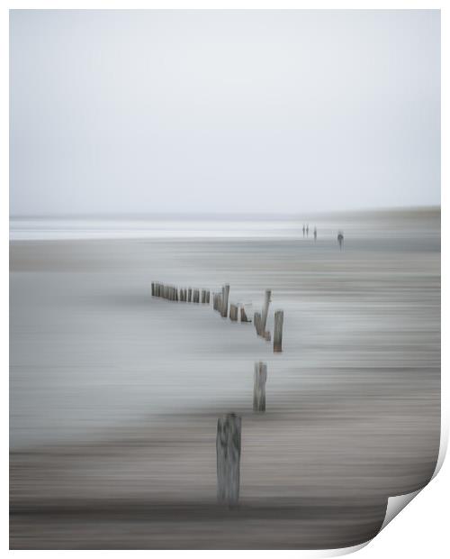 Abstract Beach Print by Mark Jones