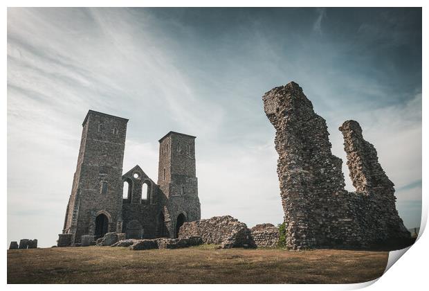 Reculver Towers Print by Mark Jones