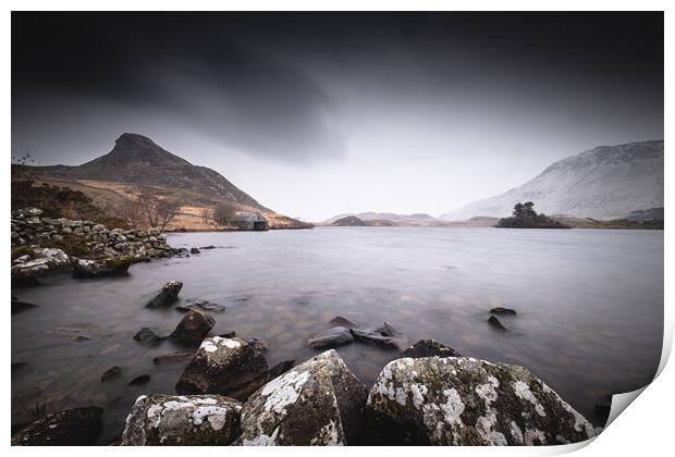 Lake Cregennan Print by Mark Jones