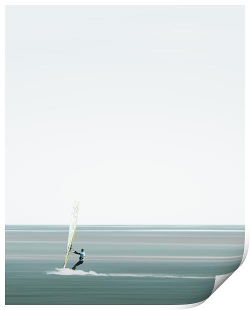 Kite Surfing Print by Mark Jones
