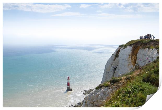 Sunny Beachy Head Print by Mark Jones