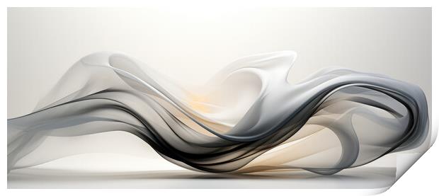 Elegance in Motion Dynamic lines and forms - abstract background Print by Erik Lattwein