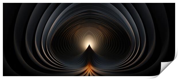 Ethereal Symmetry Abstract patterns - abstract background compos Print by Erik Lattwein