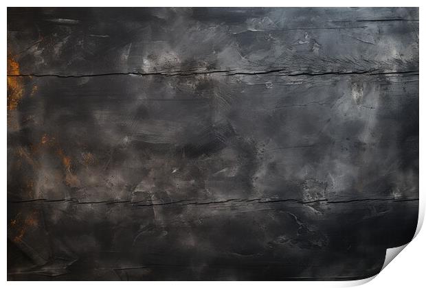 Chalkboard plain texture background - stock photography Print by Erik Lattwein