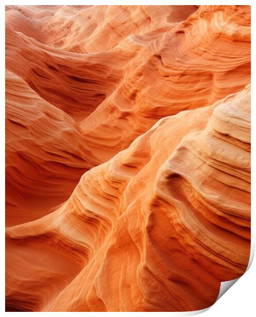 Sandstone plain texture background - stock photography Print by Erik Lattwein