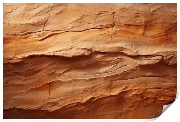 Sandstone plain texture background - stock photography Print by Erik Lattwein