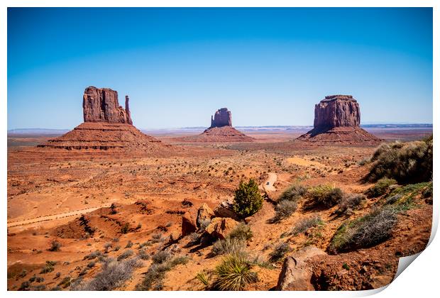 Monument Valley in Utah Oljato Print by Erik Lattwein