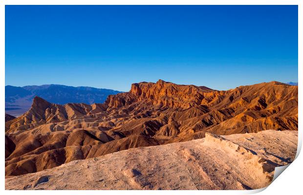 Amazing Death Valley National Park on a sunny day Print by Erik Lattwein
