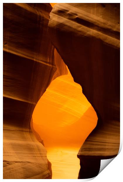 Upper Antelope Canyon in Ariziona Print by Erik Lattwein
