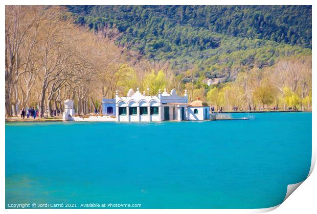 Blues of Banyoles in Spring - CR2103-4866-PIN Print by Jordi Carrio