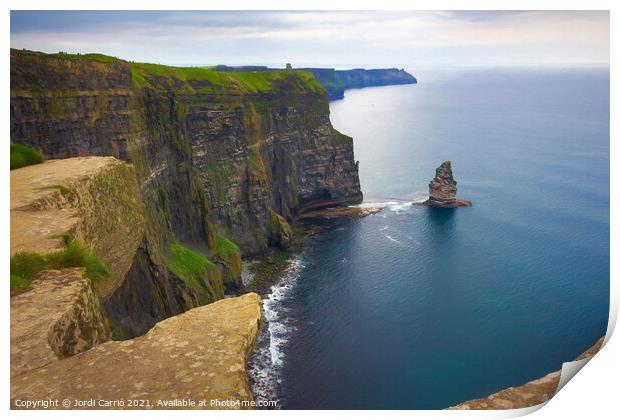 Cliffs of Moher -13 Print by Jordi Carrio