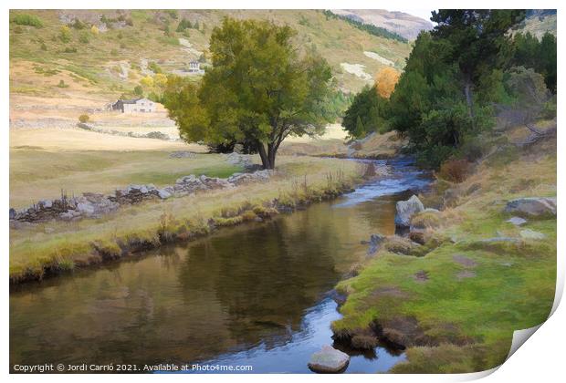 Incles Valley - CR2110-6068-PIN-R Print by Jordi Carrio