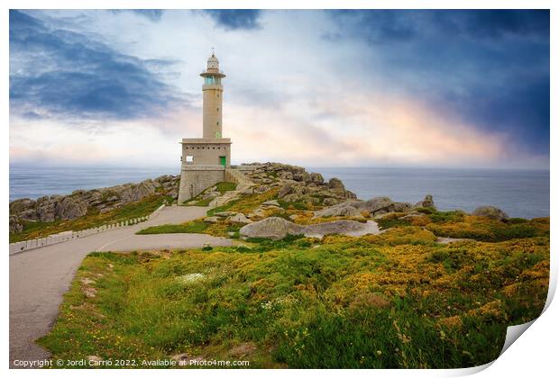 Cape Nariga Lighthouse; Galicia Print by Jordi Carrio