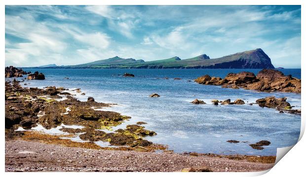 Dunquin Blasket Island Ferries - Orton glow Edition  Print by Jordi Carrio