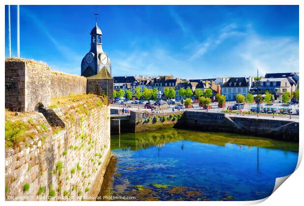 The fortified city of Concarneau - C1506-1967-GLA Print by Jordi Carrio