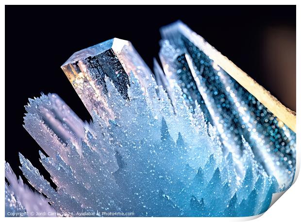 Icy Splendor in Deep Blue - GIA-2310-1127-REA Print by Jordi Carrio