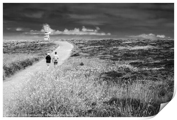 Cape Raz, Finisterre, France - Black and white Print by Jordi Carrio
