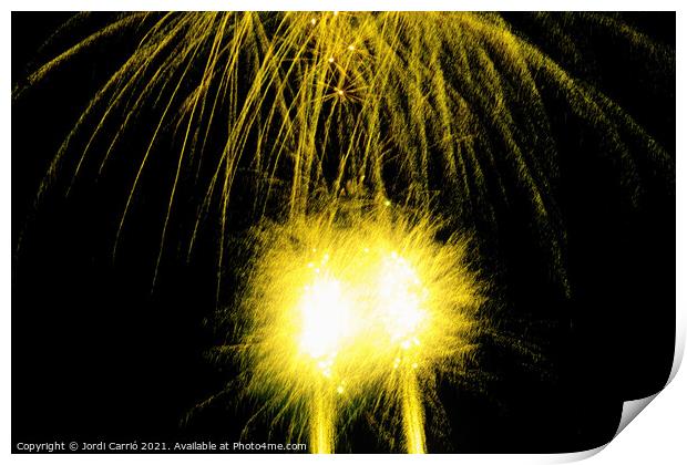 Fireworks details - 9 Print by Jordi Carrio