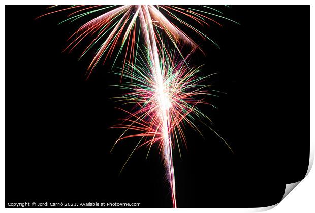 Fireworks details - 10 Print by Jordi Carrio