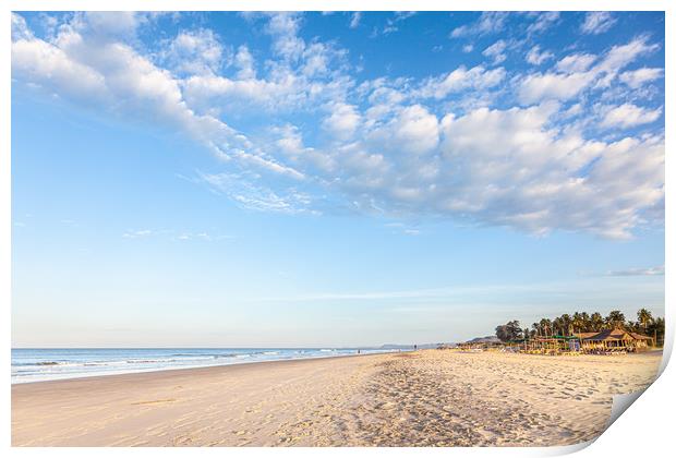 Arabian sea beach at Goa Print by Svetlana Radayeva