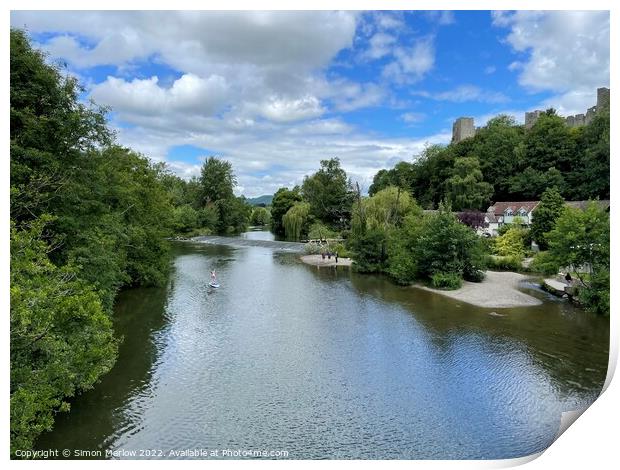 Picturesque Ludlow Landscape Print by Simon Marlow