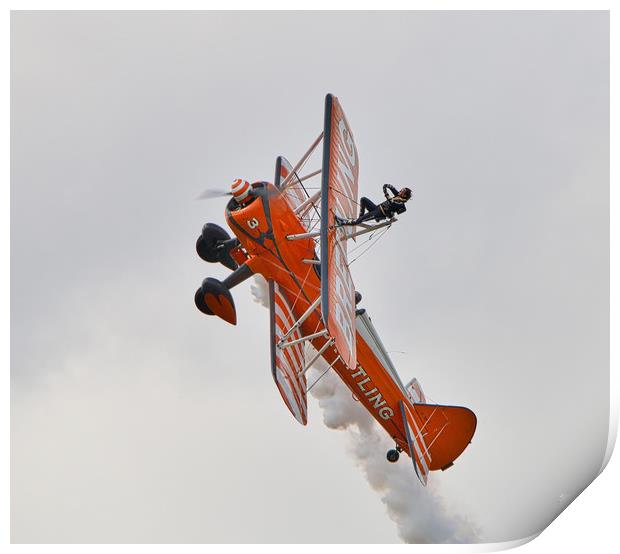 Thrilling Wing Walking Extravaganza Print by Simon Marlow
