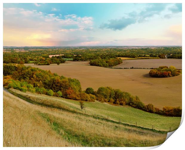Majestic West Berkshire Countryside Print by Simon Marlow