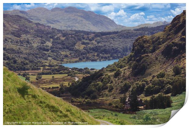 Snowdonia National Park Print by Simon Marlow