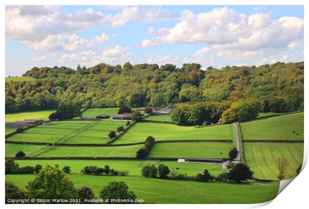 Majestic Beacon Hill view Print by Simon Marlow