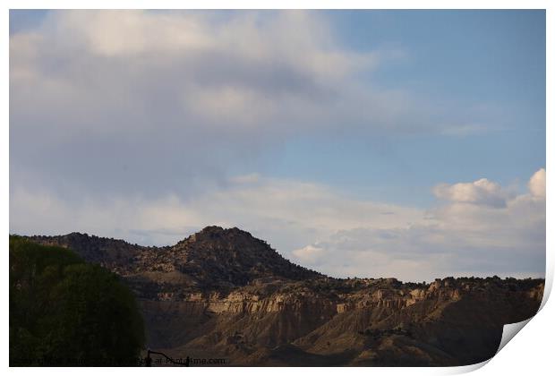 Canyons and mountains along Highway 12 Utah Print by Arun 