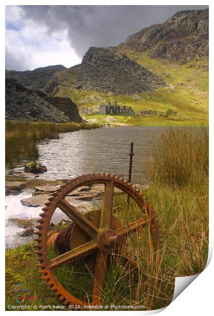 Llyn Cwmorthin. Print by mark baker