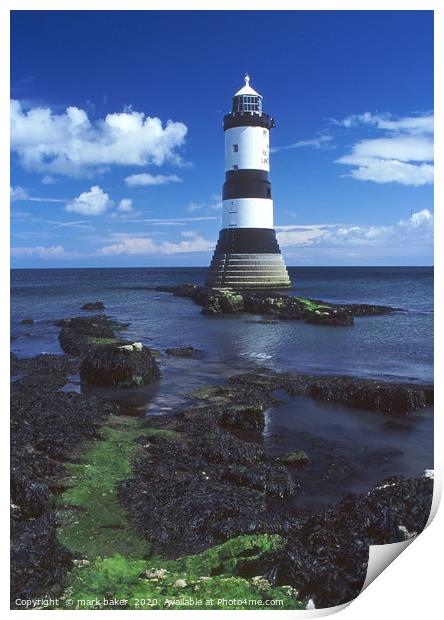 lighthouse at Penmon Point. Print by mark baker