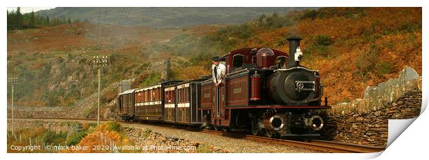 merddin emrys rounding dduallt tank curve Print by mark baker