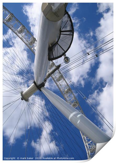 London Eye. Print by mark baker