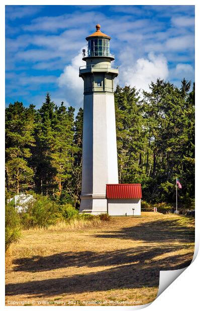 Grays Harbor Lighthouse Maritime Museum Westport Washington Stat Print by William Perry