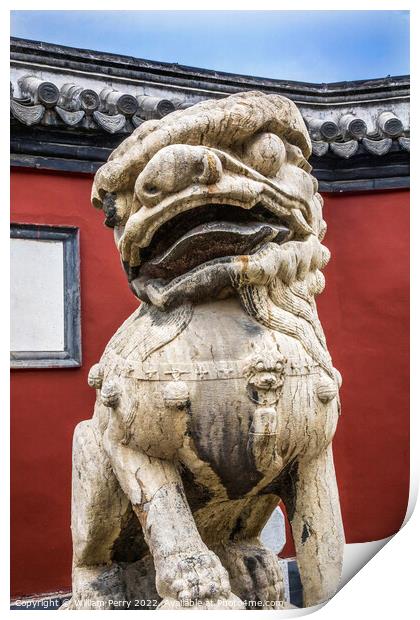 Stone Dragon Imperial Palace Shenyang Liaoning China Print by William Perry