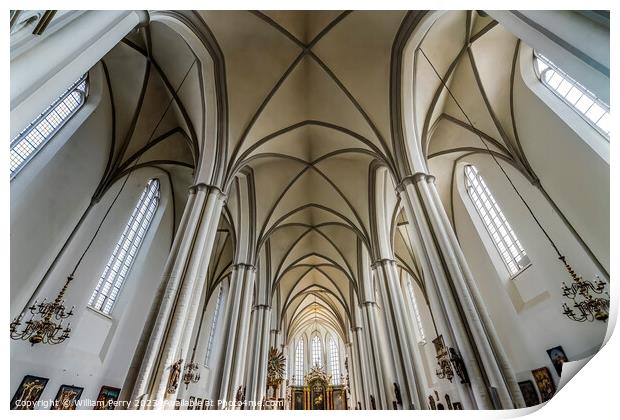 Basilica St Mary's Church Berlin Germany Print by William Perry