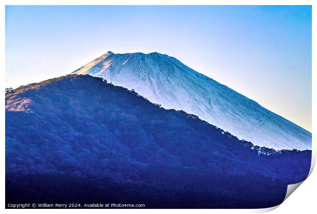 Colorful Mount Fuji Moutain Hakone Kanagawa Japan  Print by William Perry