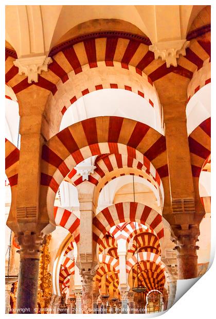 Mezquita Cordoba Spain Print by William Perry