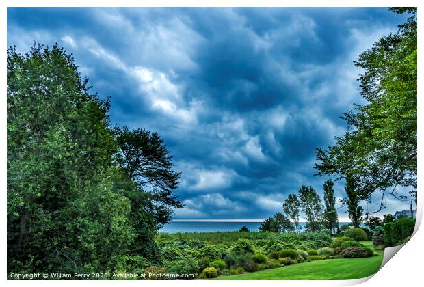 Storm Coming Padanaram View Dartmouth Massachusetts Print by William Perry